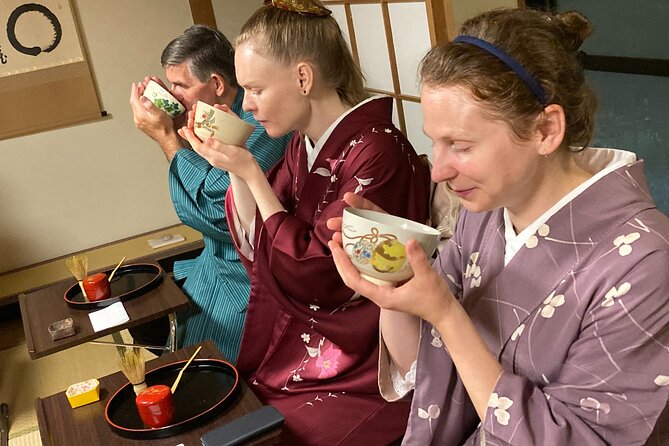 An Amazing set of Cultural experience: Kimono, Tea Ceremony and Calligraphy - Practicing Japanese calligraphy