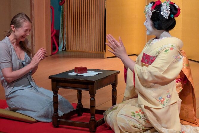 Authentic Maiko Experience&Kyoto Dinner (Free drink) at Noh Stage - Ozashiki games with music and laughter