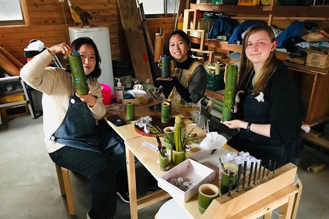 Bamboo LED Lantern Making Experience in Kyoto Arashiyama - Inside the family workshop