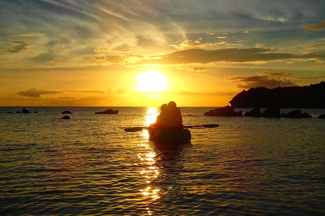 Beautiful sunset kayak tour in Okinawa - The Sunset From the Water