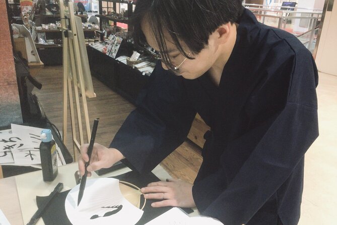 Calligraphy Workshop at Traditional Folk Craft Shop in Hiroshima - Photos and the finished souvenir