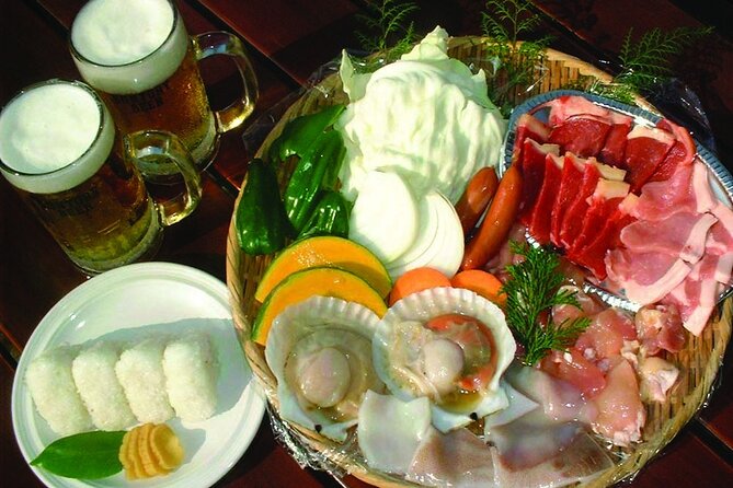 Colors of Japan, Fukuoka Nokonoshima Island Park & Wagyu BBQ - Wagyu BBQ, soft drinks, and soft cream