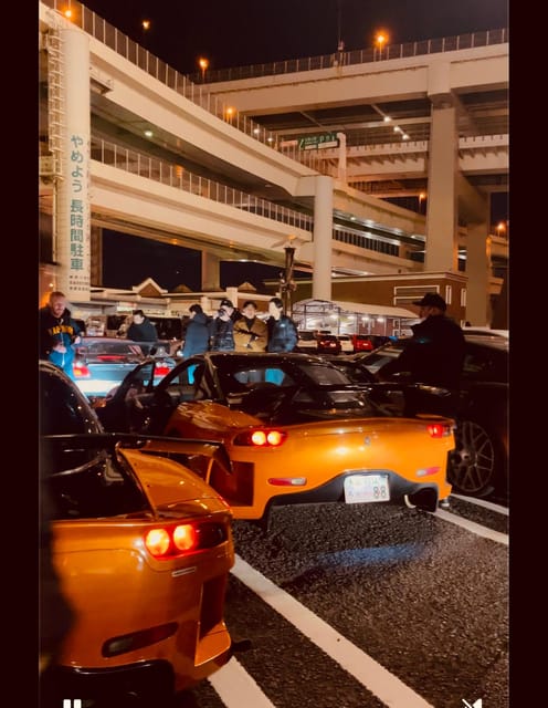 EVO, WRX, Skyline – JDM Night Run to Daikoku Car Meet - Rainbow Bridge and Tokyo Tower after sunset