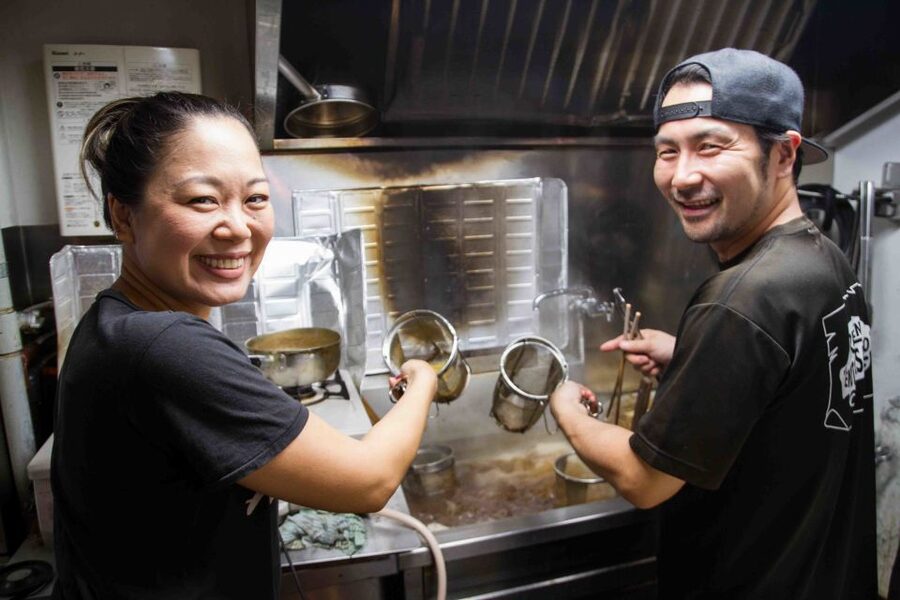 Exclusive Tokyo Ramen Kitchen Experience - Two small ramen bowls and two gyoza