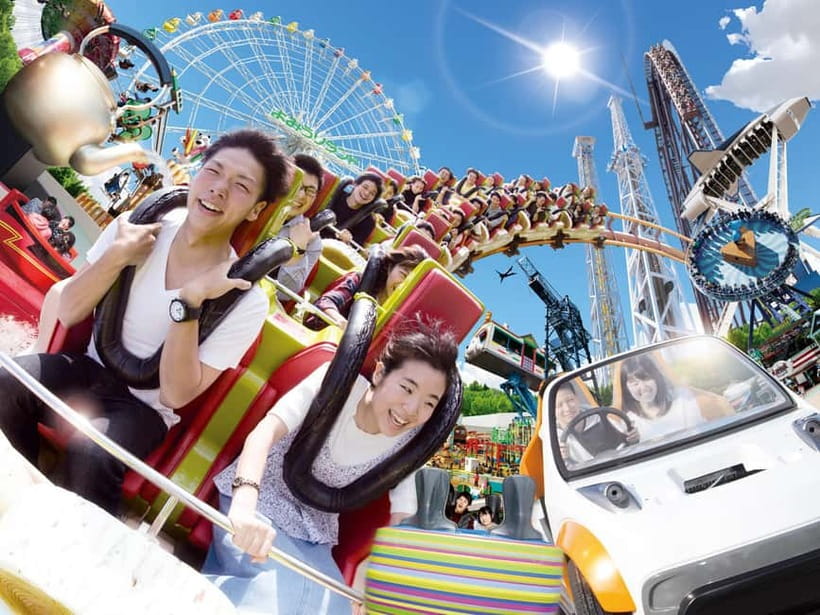 (For overseas) Tokyo: Amusement Park YOMIURILAND Ticket - Bandit, Spin Runway, and the main ride mix