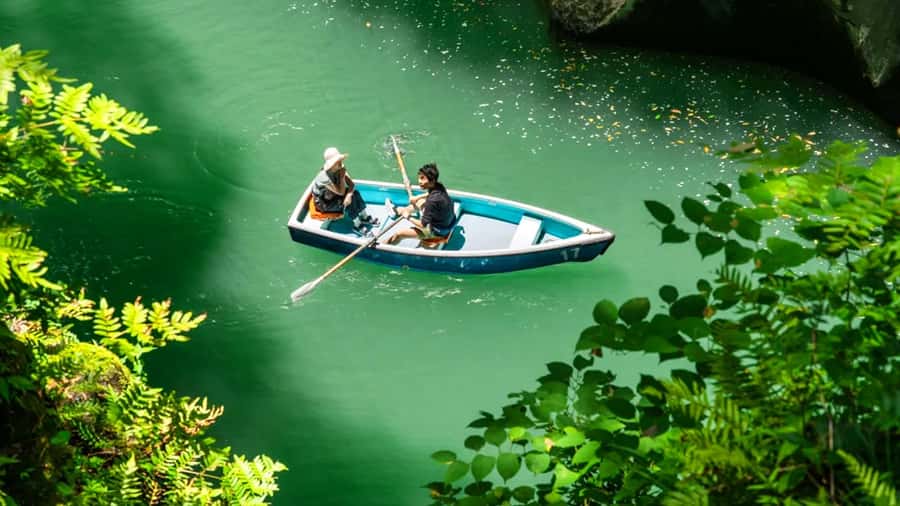 Fukuoka: Takachiho Gorge & Scenic Railway One Day Tour - Amano Yasugawara and the stone towers of Japanese myth