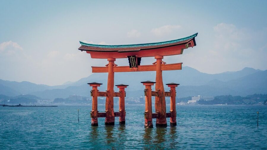 Hiroshima: Miyajima Peace Memorial Icons of Peace and Beauty - The ferry ride to Miyajima