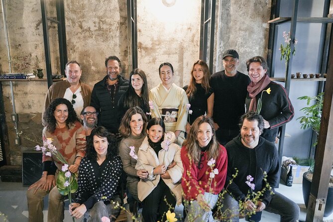 Ikebana Traditional Japanese Art of Flower Arranging - Learning from Mana in a small group