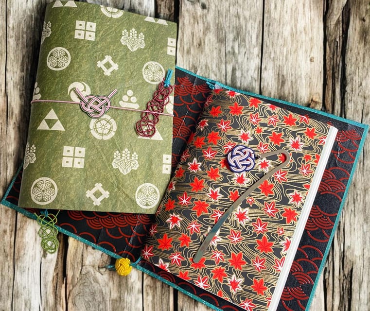 Japanese paper Notebook and Mizuhiki Belt Bookmark Workshop - A 150-Minute Class With Patient Help