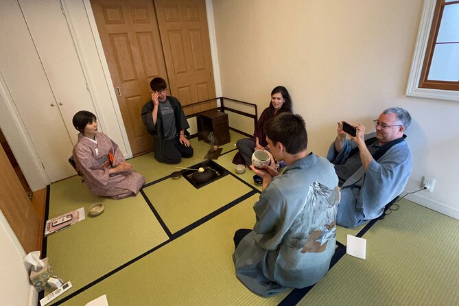 Japanese Tea Ceremony at Private Home in Yokohama, suburban Tokyo - Seasonal wagashi before the matcha