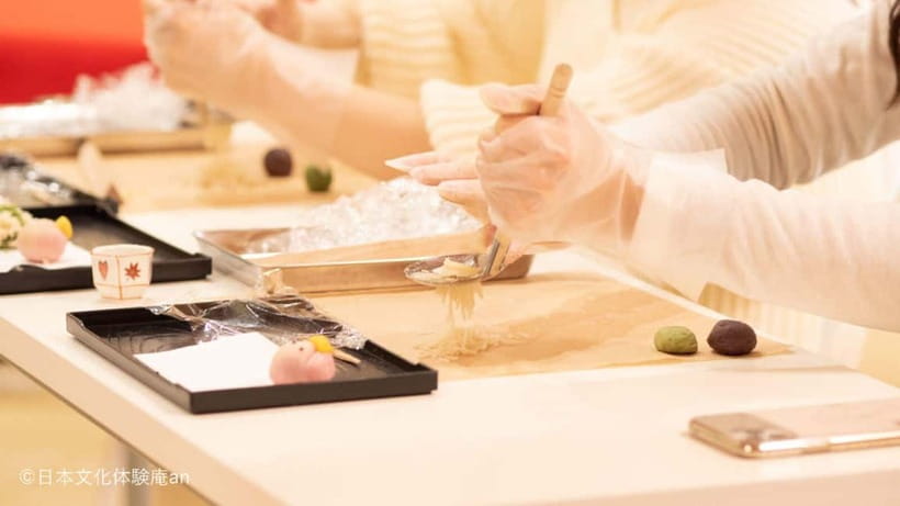 Japanese Traditional Sweets ''Nerikiri'' making - A short walk from Gojo Station