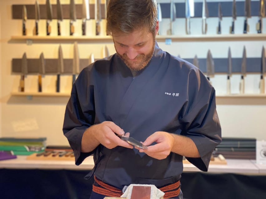Kyoto: Beginner Knife Sharpening & Handle Fitting Workshop - What happens during the two hours