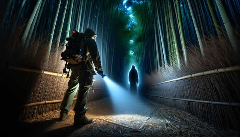 Kyoto: Ghost Tour - Legends, Dark Tales, Bamboo Forest Night - The bamboo forest after dark