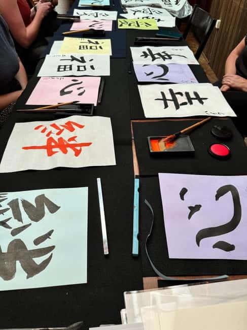 Kyoto: Japanese Calligraphy Workshop - Photos, gallery time, and special orders