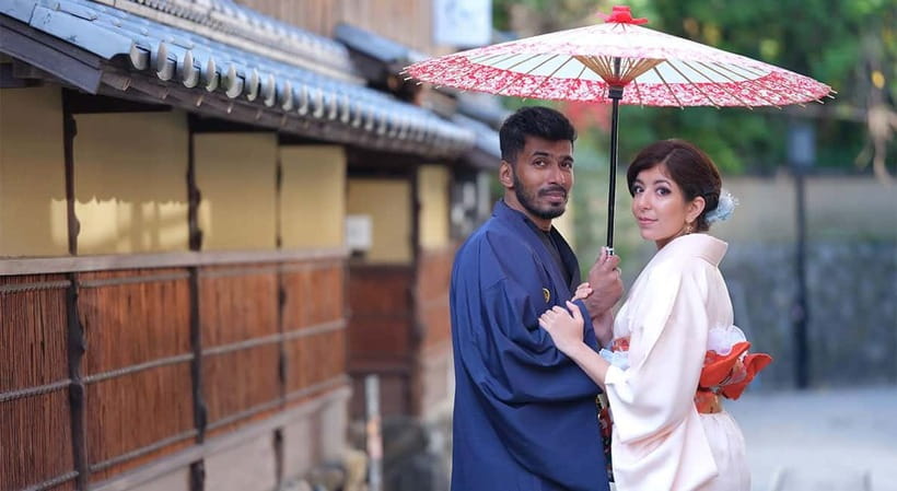 Kyoto Kimono Rental mimosa ｜Kimono/Yukata Rental Couple Plan - What the 7,000-yen couple plan includes