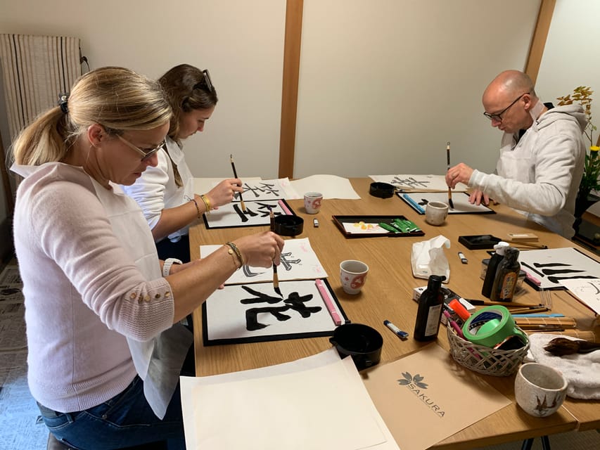 Kyoto: Local Home Visit and Japanese Calligraphy Class - Your finished washi artwork