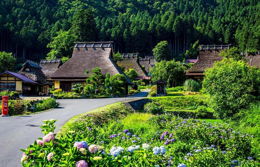 Kyoto: Miyama Village, Amanohashidate & Ine Bay Day Trip - Amanohashidate and the view from above