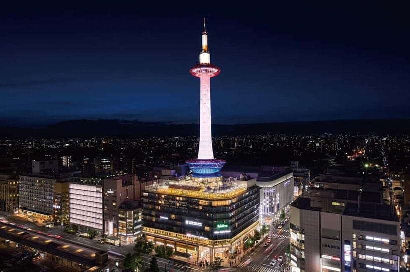 Kyoto: Nidec Kyoto Tower Observation Deck Admission Ticket - What You See From the Observation Deck