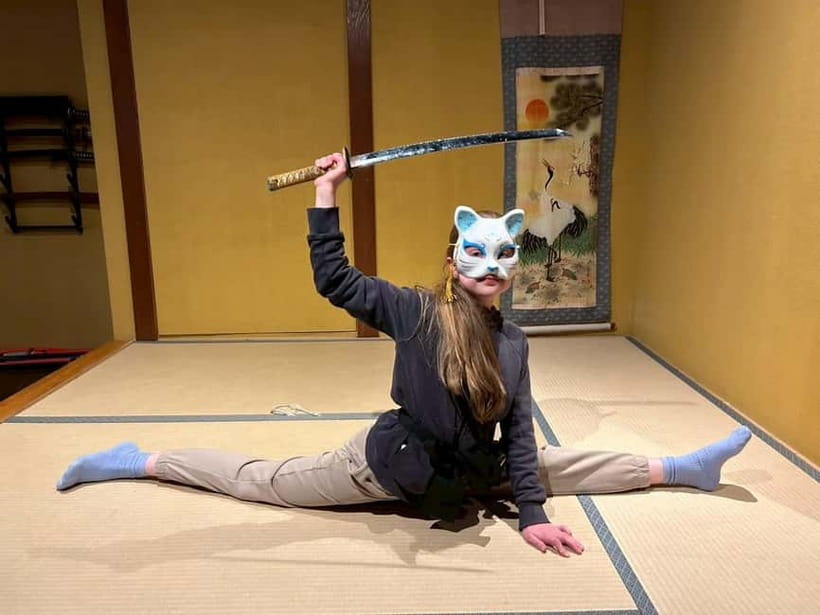 Kyoto: Ninja Experience Cafe Kyoto Gion - Three weapons, three different challenges