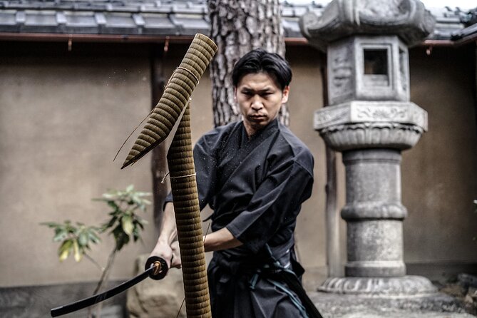 Kyoto Samurai Experience - Changing into a kimono before sword practice
