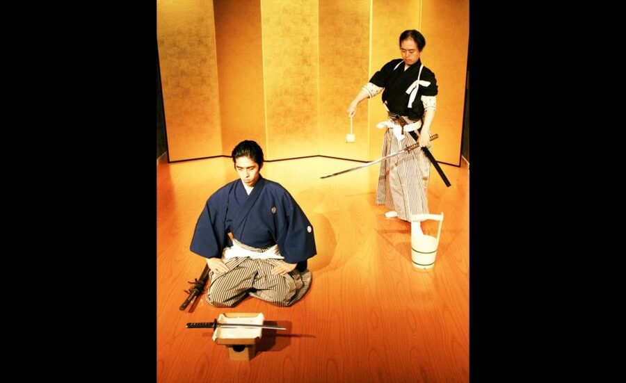 Kyoto: Samurai Kenbu Traditional Sword Dancing Show - Photos After the Performance
