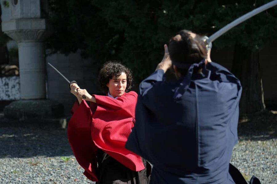 Kyoto: Samurai Sword & Kimono Action Filming Experience - Filming your own samurai scene