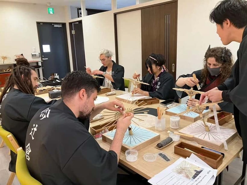 Kyoto: Traditional Mini Umbrella Making Workshop - Entering the oldest umbrella shop in Kyoto