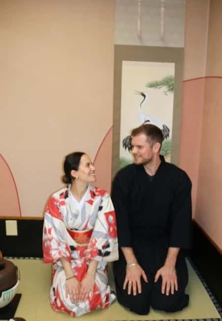 Learn Zen in a class of making Matcha tea near Osaka Castle - Changing into kimono or hakama