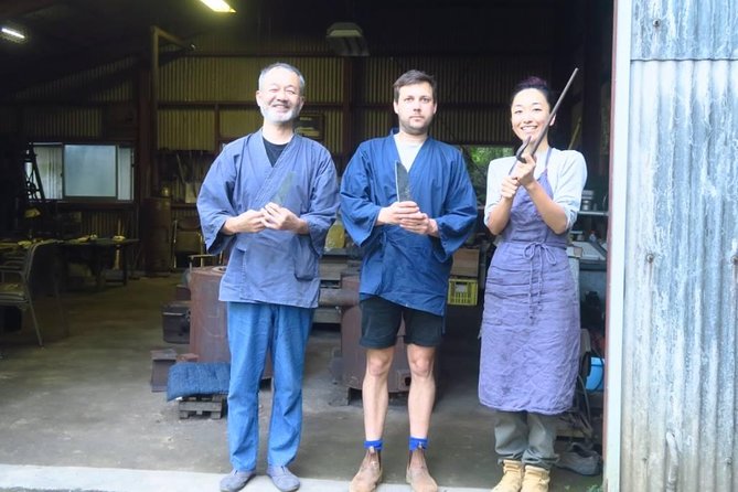 Make your own kitchen knife with a master blacksmith in Shimanto - Practical planning for the morning