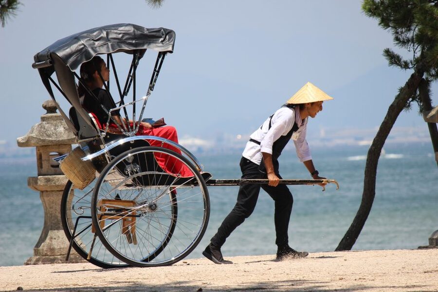 Miyajima: Private Rickshaw Tour to Itsukushima Shrine - Guide style and language expectations