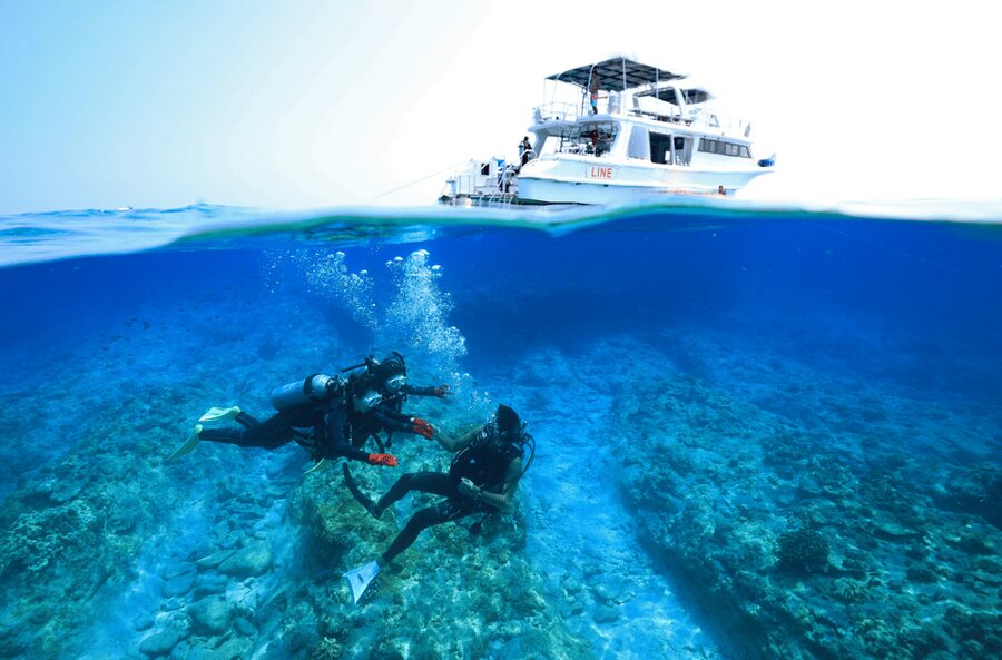 Naha, Okinawa: Kerama Islands Full-Day Intro-Diving Trip - A boat designed for a long day at sea