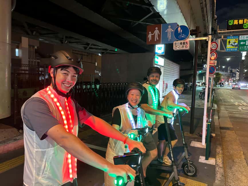 Night E-Scooter Ride to Tokyo Tower - No License Needed - Tokyo Tower After Sunset