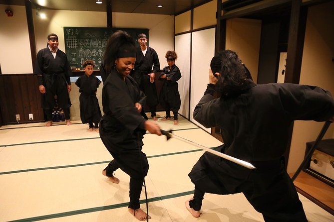 Ninja 1-hour Hands-on Lesson by Japanese master in Kyoto -Entry - Sword training with clear instruction