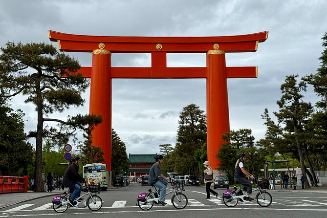 No. 1 E-Bike Tour for Up to 5 Guests in Kyoto with a Local! - Heian Shrine and its giant red torii