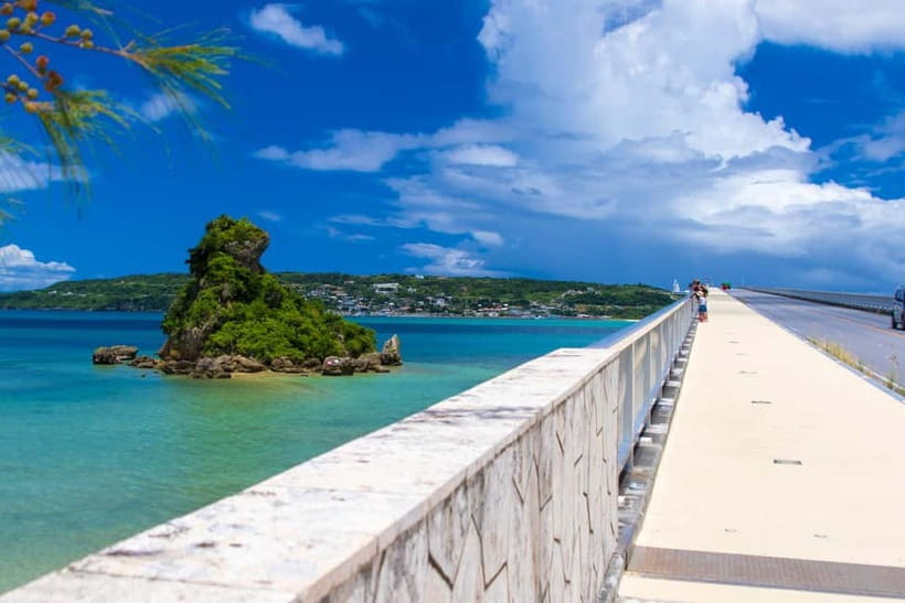 Okinawa Churaumi or Tropical, Kouri American Village BusTour - Morning pickups from Naha and Chatan
