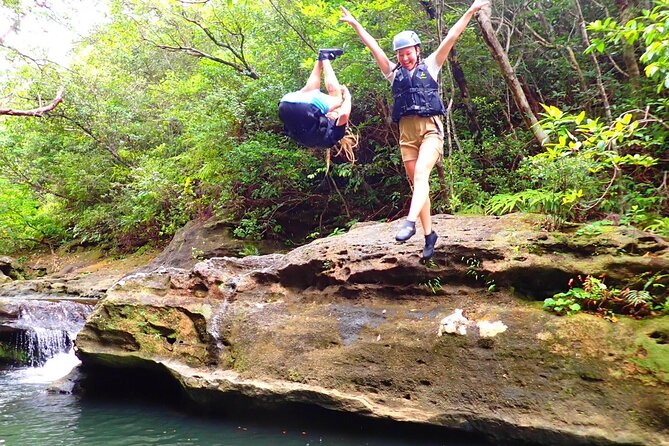 Okinawa Iriomote Half Day Splash Canyoning - Getting comfortable in the canyon water