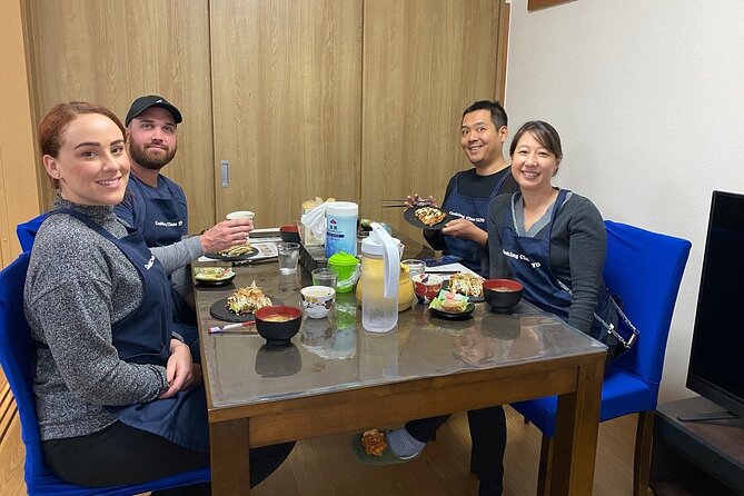 Osaka Cooking Class: Okonomiyaki &Japanese cuisines experience - Eating the meal you prepared