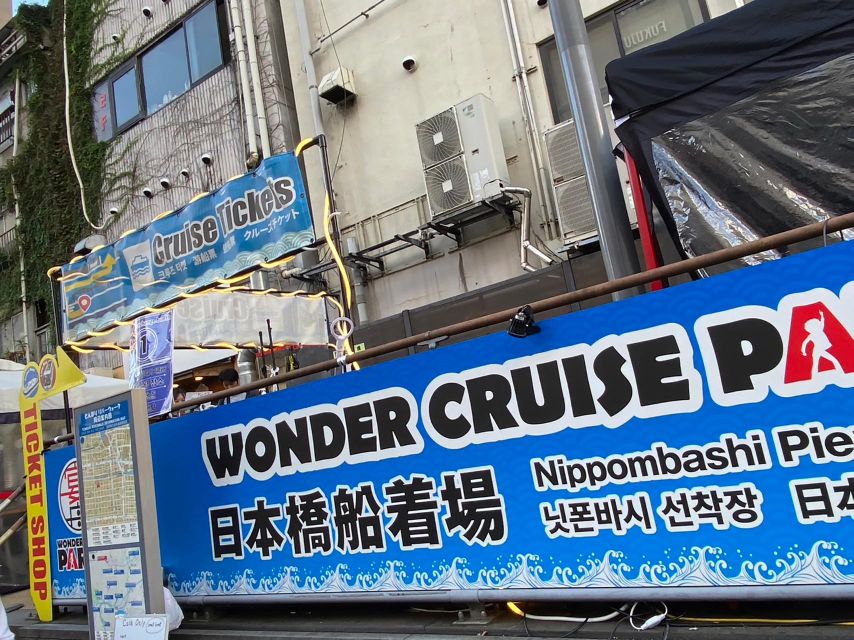 Osaka: Dotonbori District River Cruise with Drink Discount - Seeing Dotonbori from the canal