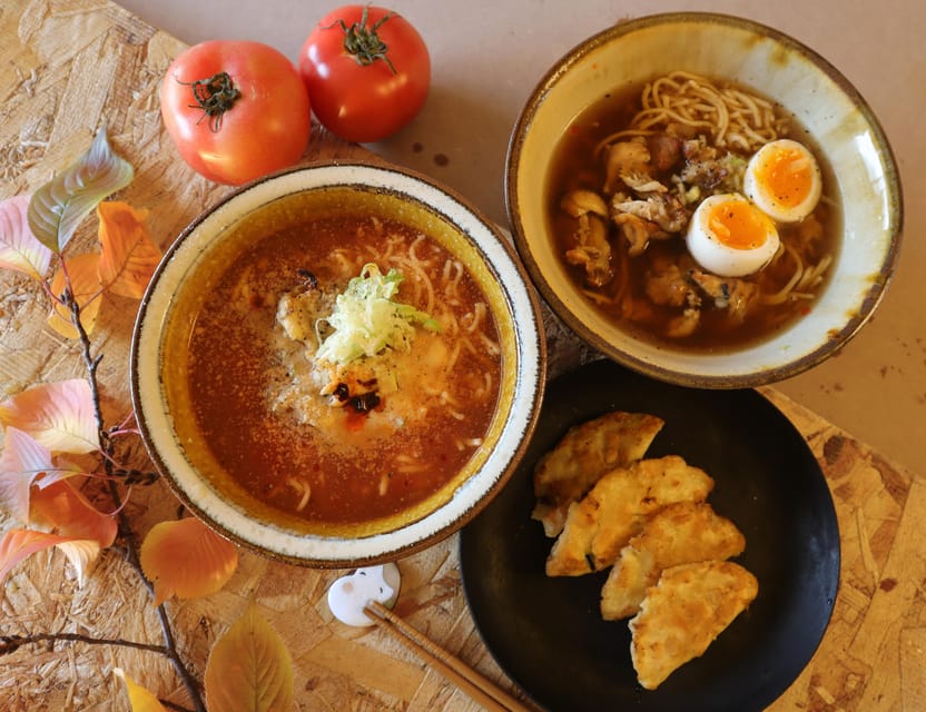 Osaka: Gluten-Free Ramen and Gyoza Cooking Class - Two bowls, two different ideas of ramen