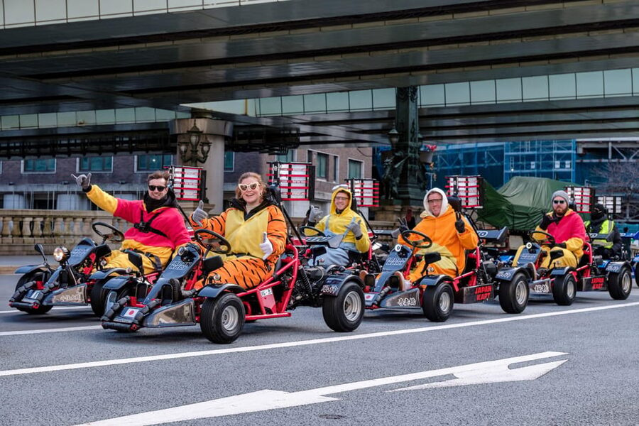 Osaka: Go Kart Tour on Osaka Streets with Guide - Check-in, costumes, and the safety briefing