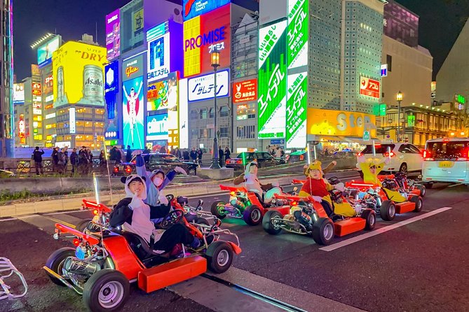 Osaka Go Karting Tour with Funny Costume - Passing the American Quarter and Kitashinchi