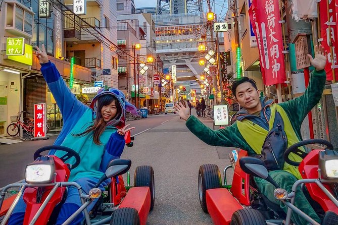 Osaka Go Karting Tour with Funny Costume - Seeing Tsutenkaku Tower and Osaka’s food streets