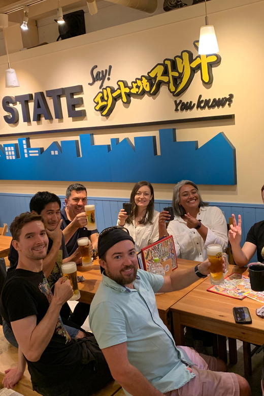 Osaka: Namba Pub Bar Crawl with a Local Guide - First stop: Namba izakaya and a proper bite