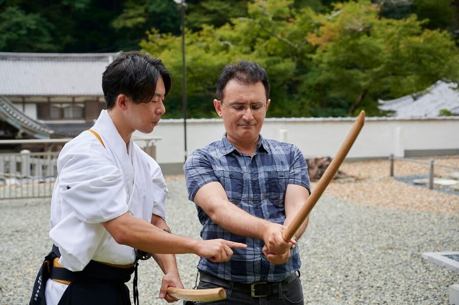 Osaka: Private Samurai Experience - Train with Sword Master - Seeing swords and the personal side of the tradition