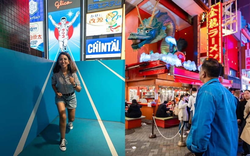 Osaka: Private Vibrant Nighttime Photoshoot (Dotonbori) - America Mura and the side streets