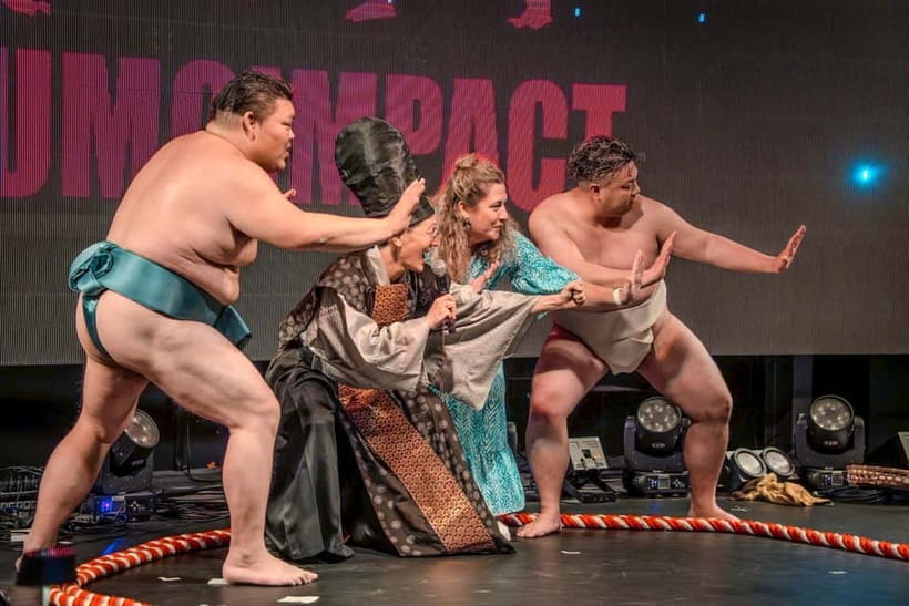Osaka:SUMO BEATS SHOWCASE: Taiko Drum and Wagyu burger! - The audience challenge is the evening’s best surprise