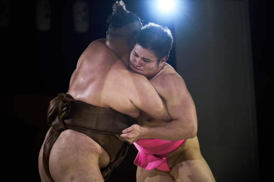 Osaka: Sumo Show & Experience w/ Optional Kimono & Hot Pot - Your chance to wrestle a sumo wrestler