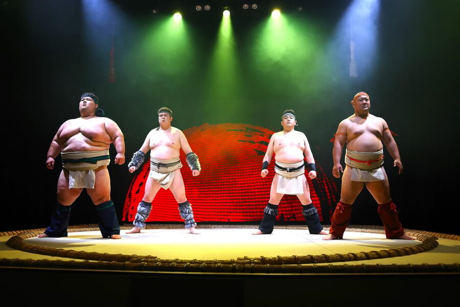 Osaka: Sumo Stage Show with Bento or Snack + Fight & Photo - Meeting the wrestlers and taking the commemorative photo