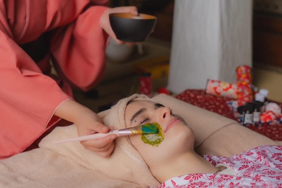 Osaka Temple Head Spa &Matcha Facial – Refresh & Glow〈90min〉 - Head spa and matcha facial