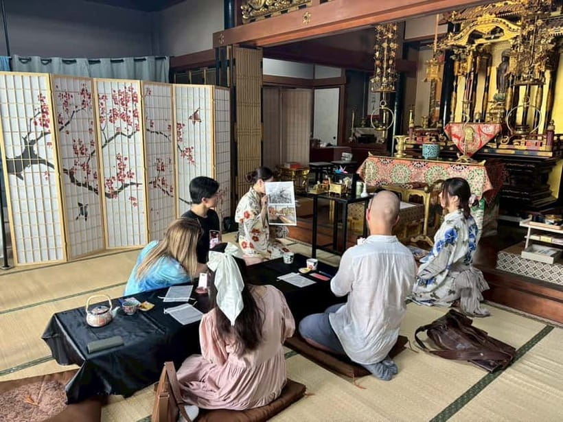 Osaka: Temple Tour and Traditional Calligraphy Lesson - The kanji name card adds a personal touch